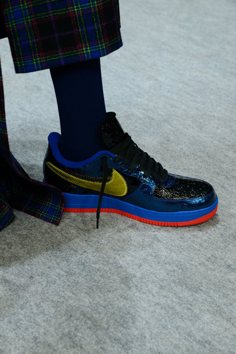 yellow louis vuitton air force 1